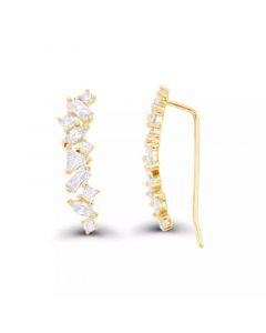 Crawler Earrings in 14K Gold Plated or Sterling Silver