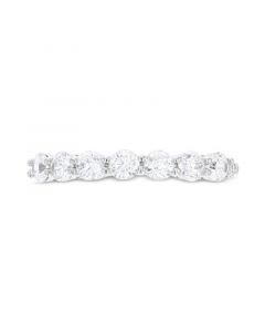 Cubic Zirconia Seven Stone Band in Sterling Silver