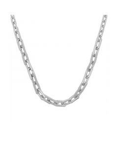 Men's Diamond Link 20" Chain Necklace (1 ct. t.w.) in Sterling Silver