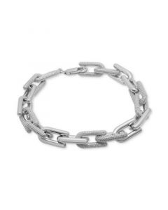 Men's Diamond Clip Link Bracelet (1 ct. t.w.) in Sterling Silver