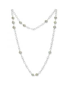 Cultured Freshwater Pearl (8-9mm) 28" Statement Necklace in Sterling Silver