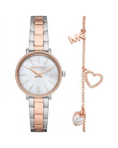 Women's Pyper Two-Hand Two-Tone Stainless Steel Bracelet Watch 32mm and Bracelet Set, 2 Pieces