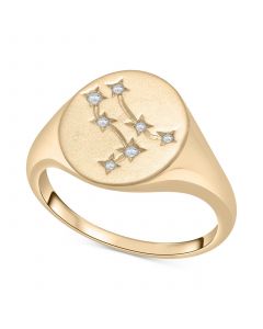 Diamond Gemini Constellation Ring (1/20 ct. t.w.) in 10k Gold, Created for Macy's