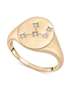 Diamond Virgo Constellation Ring (1/20 ct. t.w.) in 10k Gold, Created for Macy's