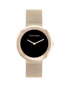 Women's Rose Gold-Tone Stainless Steel Mesh Bracelet Watch 34mm