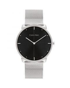 Unisex Silver-Tone Stainless Steel Mesh Bracelet Watch 40mm