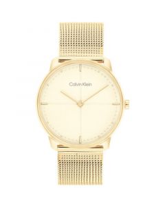 Unisex Gold-Tone Stainless Steel Mesh Bracelet Watch, 35mm