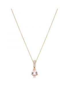 Morganite (1 ct. t.w.) & Diamond (1/10 ct. t.w.) 16" Pendant Necklace in 14k Gold