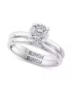 EFFY® Diamond Cluster Bridal Set (3/8 ct. t.w.) in 14k White Gold or 14k Gold and White Gold