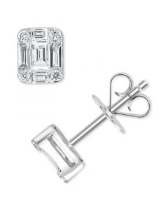 EFFY® Diamond (5/8 ct. t.w.) Stud Earrings in 18k White Gold