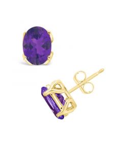 Amethyst (2-3/8 ct. t.w.) Stud Earrings in 14K Yellow Gold