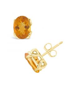 Citrine (2-3/8 ct. t.w.) Stud Earrings in 14K Yellow Gold