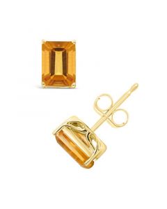 Citrine (3-1/5 ct. t.w.) Stud Earrings in 14K Yellow Gold