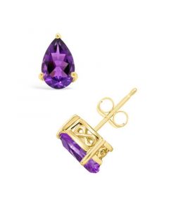 Amethyst (1-3/4 ct. t.w.) Stud Earrings in 14K Yellow Gold