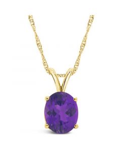 Amethyst (2-1/2 ct. t.w.) Pendant Necklace in 14K Yellow Gold