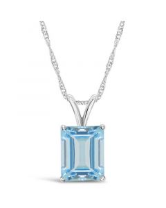 Topaz (4-1/4 ct. t.w.) Pendant Necklace in 14K White Gold