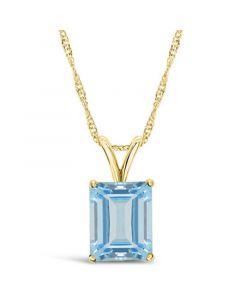 Topaz (4-1/4 ct. t.w.) Pendant Necklace in 14K Yellow Gold