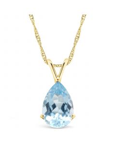 Topaz (3-5/8 ct. t.w.) Pendant Necklace in 14K Yellow Gold