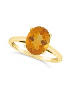 Citrine (2-1/2 ct. t.w.) Ring in 14K Yellow Gold