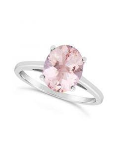 Morganite (2-1/2 ct. t.w.) Ring in 14K White Gold