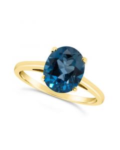 London Topaz (3-5/8 ct. t.w.) Ring in 14K Yellow Gold