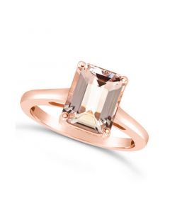 Morganite (3 ct. t.w.) Ring in 14K Rose Gold