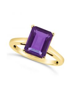 Amethyst (3-1/7 ct. t.w.) Ring in 14K Yellow Gold