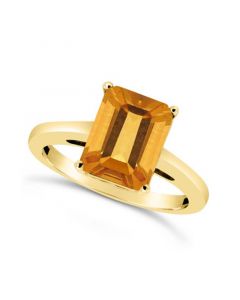 Citrine (3-1/7 ct. t.w.) Ring in 14K Yellow Gold