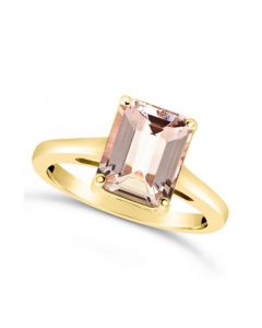 Morganite (3 ct. t.w.) Ring in 14K Yellow Gold