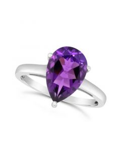 Amethyst (2-3/4 ct. t.w.) Ring in 14K White Gold