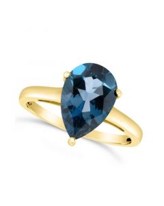 London Blue Topaz (3-5/8 ct. t.w.) Ring in 14K Yellow Gold