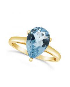 Sky Blue Topaz (3-5/8 ct. t.w.) Ring in 14K Yellow Gold