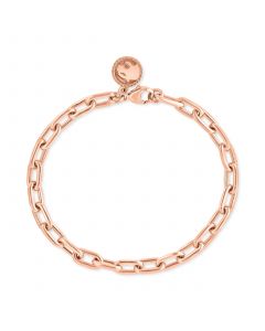 EFFY® Men's Polished Link Bracelet in 14k Rose Gold-Plated Sterling Silver