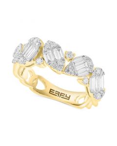 EFFY® Diamond Multi-Cluster Statement Ring (1 ct. t.w.) in 14k Yellow Gold