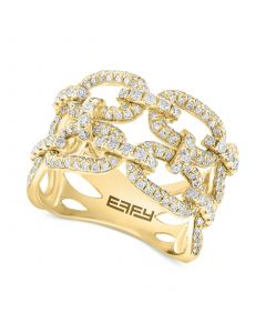 EFFY® Diamond Chain Link Statement Ring (1-1/4 ct. t.w.) in 14k Yellow Gold