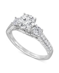 Diamond Three Stone Engagement Ring (1-3/4 ct. t.w.) in 14k White Gold