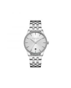 Women's Classic Silver-Tone Stainless Steel Bracelet Watch 34.5mm