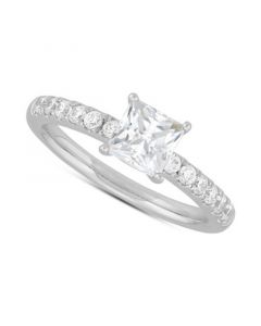 IGI Certified Lab Grown Diamond Ring (1-1/4 ct. t.w.) in 14k White Gold