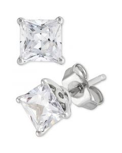 IGI Certified Lab Grown Diamond Princess Stud Earrings (2 ct. t.w.) in 14k White Gold