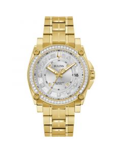 Men's Precisionist Champlain Diamond (3/4 ct. t.w.) Gold-Tone Stainless Steel Bracelet Watch 40mm