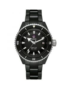 Men's Swiss Automatic Captain Cook Diver Black Ceramic Bracelet Watch 43mm