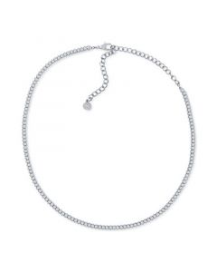 Diamond Choker Necklace (4 ct. t.w.) in 14k White Gold, 11-1/2 + 4" extender