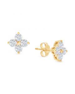 Diamond Cluster Stud Earrings (3/4 ct. t.w.) in 14k White Gold or 14k Yellow Gold