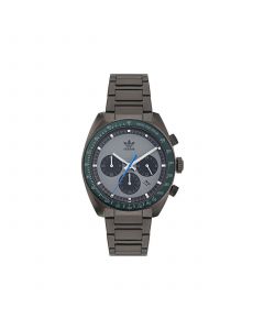 Unisex Three Hand Edition One Chrono Gunmetal Gray Stainless Steel Bracelet Watch 40mm