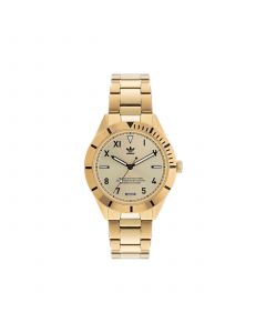 Unisex Three Hand Edition Three Gold-Tone Stainless Steel Bracelet Watch 41mm