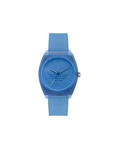 Unisex Three Hand Project Two Blue Resin Strap Watch 38mm