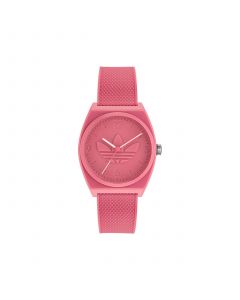 Unisex Three Hand Project Two Pink Resin Strap Watch 38mm