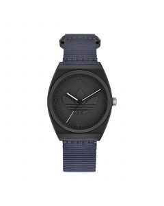 Unisex Three Hand Project Two Blue Fabric Fastwrap Watch 38mm