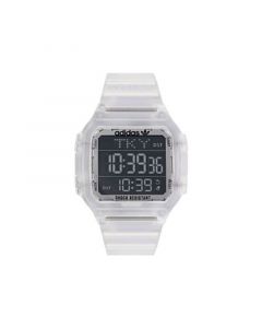 Unisex Gmt Digital One Gmt Clear Resin Strap Watch 47mm