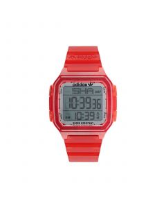 Unisex Gmt Digital One Gmt Red Resin Strap Watch 47mm